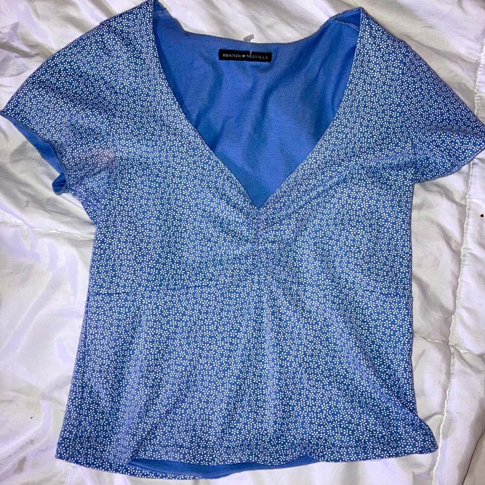 Brandy Melville floral crop top